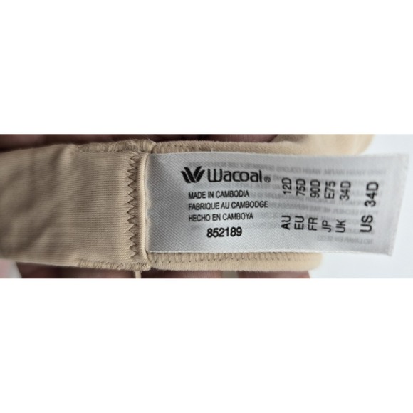 Lot of 2 Chantelle & Wacoal Women's 34D Nude Underwire Bra - Picture 2 of 15